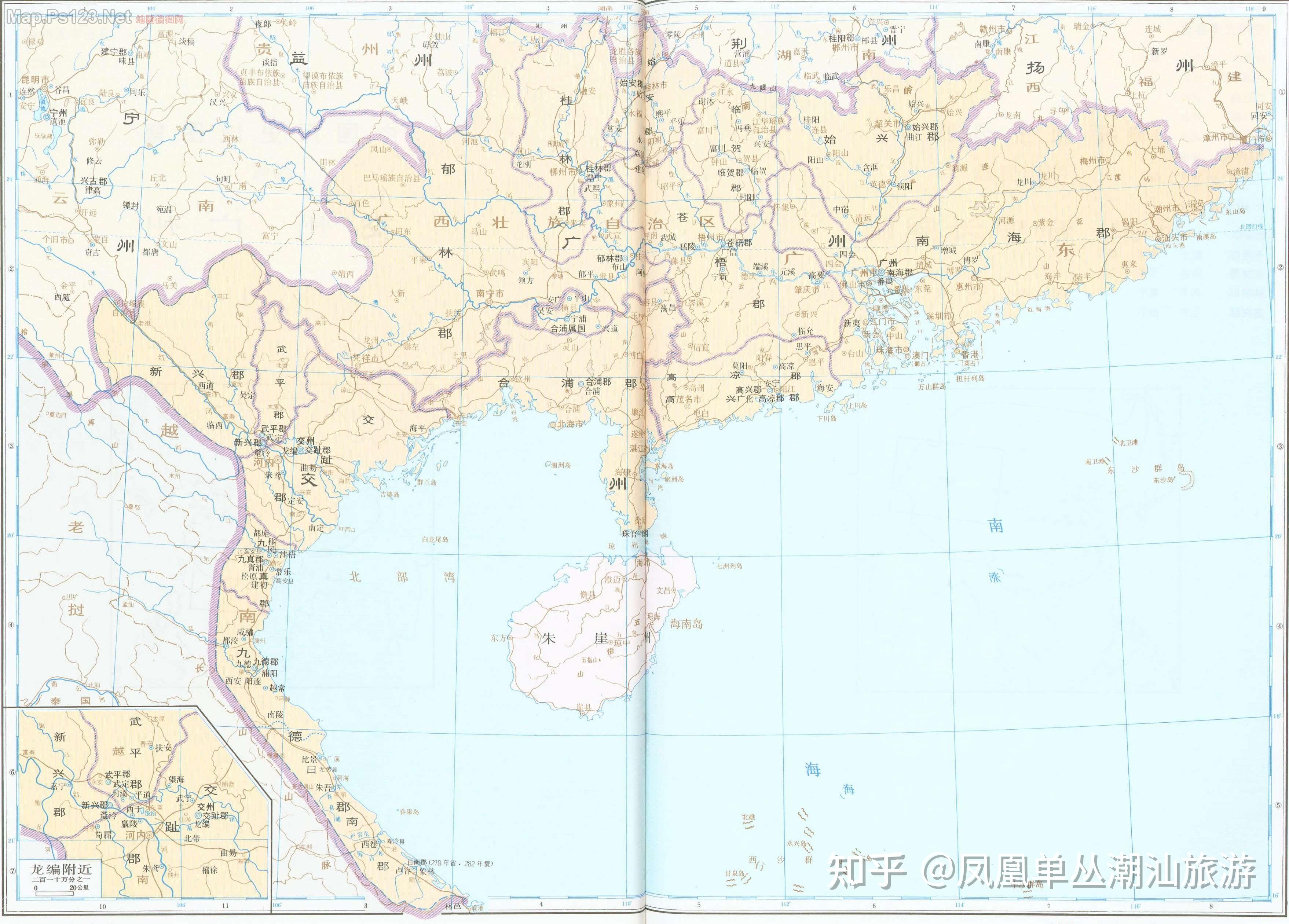 广东各朝历史地图今日广东省版图基本定型于明朝