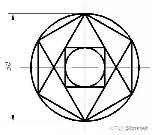 常見的50張cad平面練習圖用來練習ug3d軟件的草圖繪製