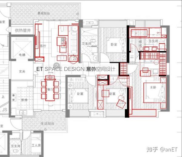 【平面户型优化】3月份,知乎住宅户型平面优化/改造大集合 - 知乎