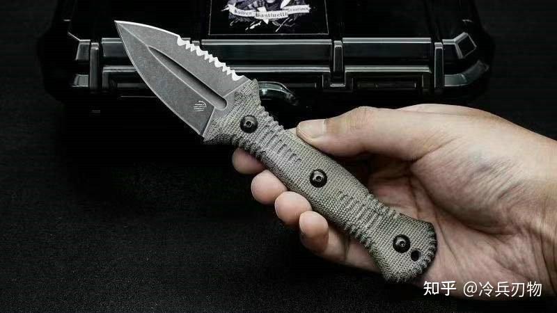 巴斯蒂内利telum矛突m390刃材绿色米卡塔柄石洗半齿刃