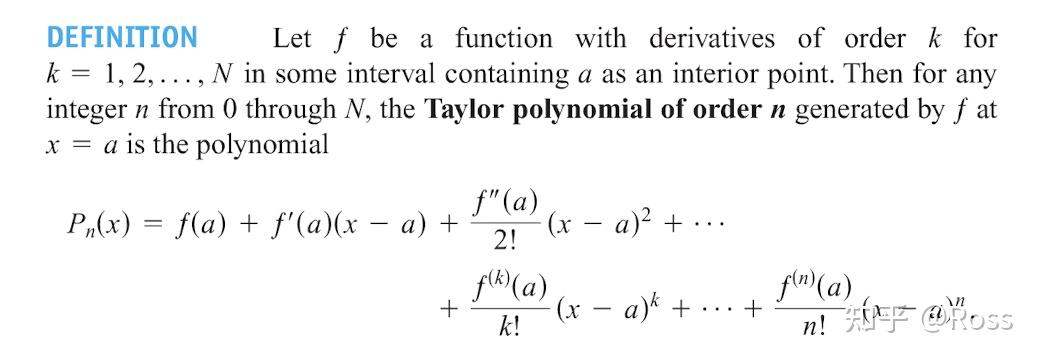 Taylor and Maclaurin Series-泰勒级数和麦克劳林级数的基本概念 - 知乎