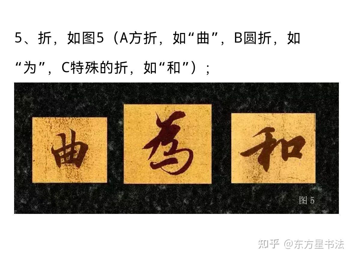 行书基本笔画的写法:横、竖、撇、捺、折、钩、点 - 知乎