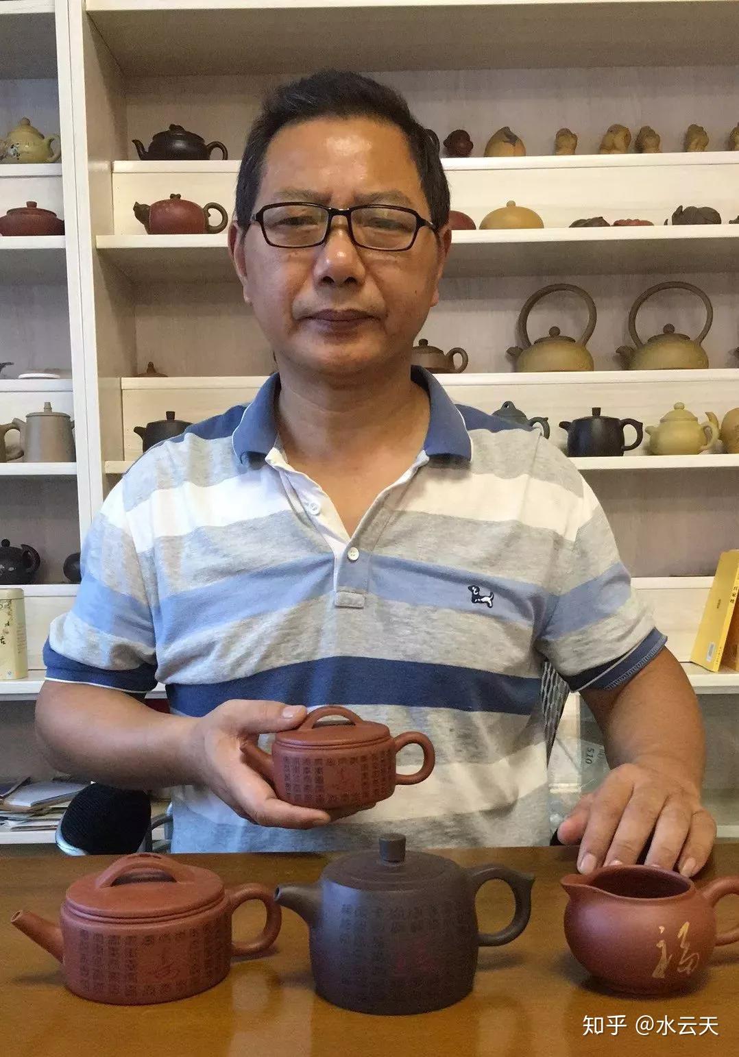 伟人《福寿双壶》紫砂套组,徐方怀大师作品!