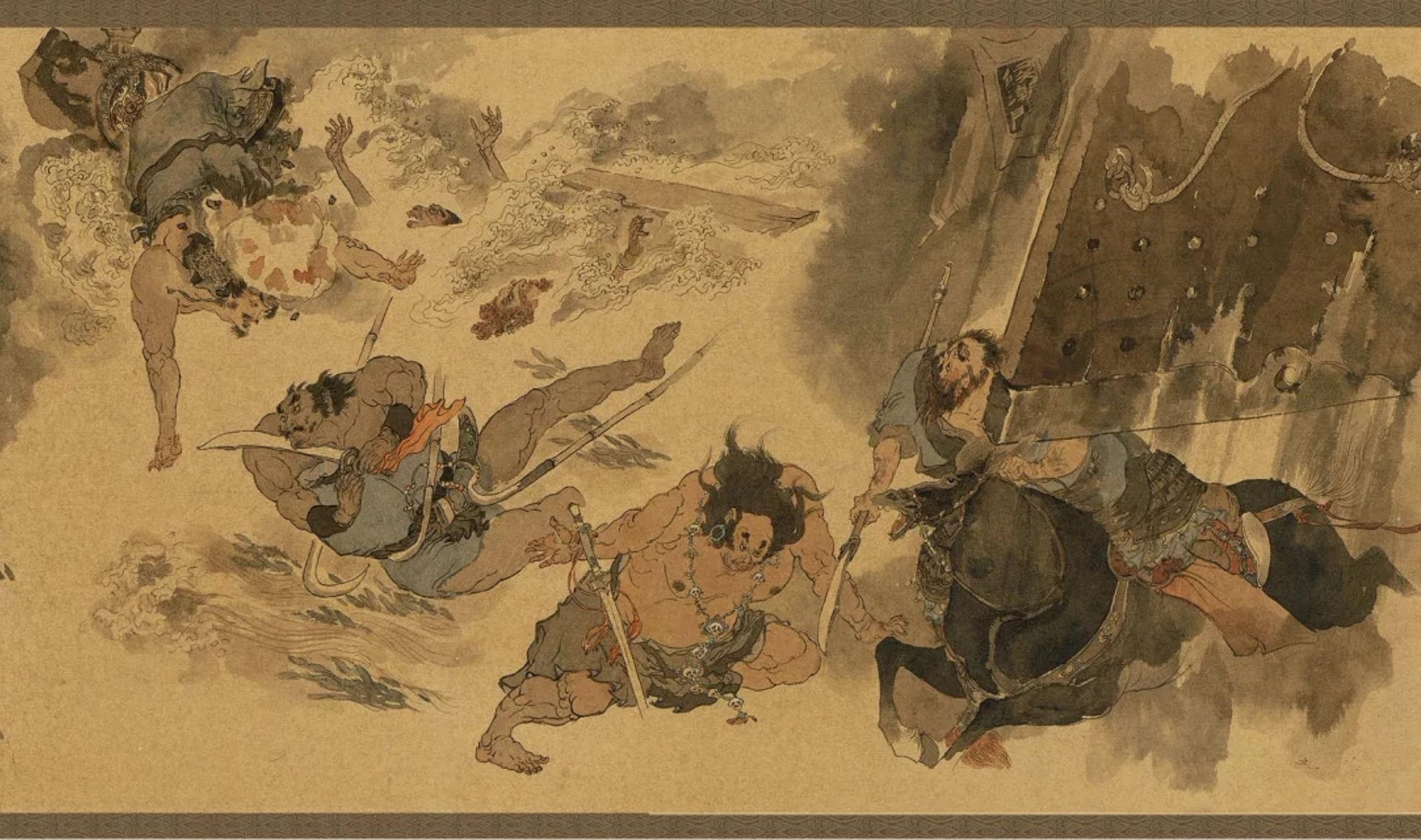 戴敦邦《罡煞归神图》梁山群雄之结局