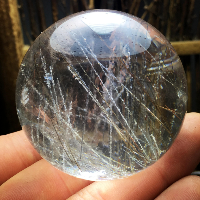 plstone普琳丝雪霜发晶中的老佛爷级别铜雪霜你又见过没