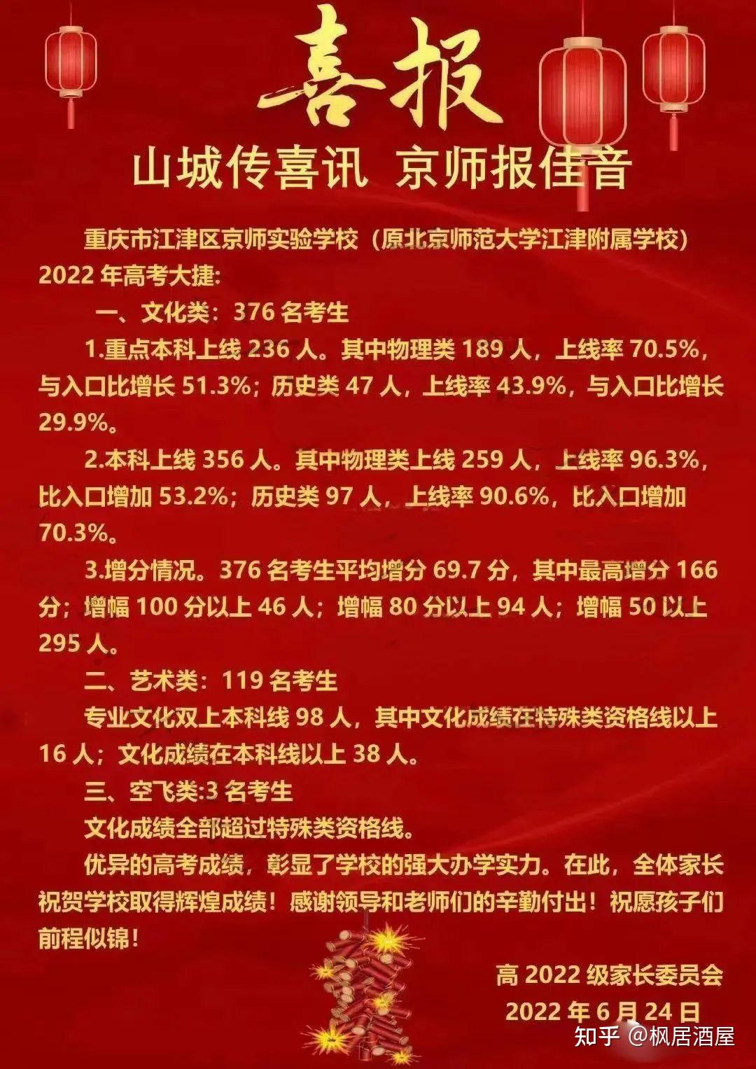 2022高考喜报重庆这20多所中学的高考成绩曝光包括nk18z看看有没有你