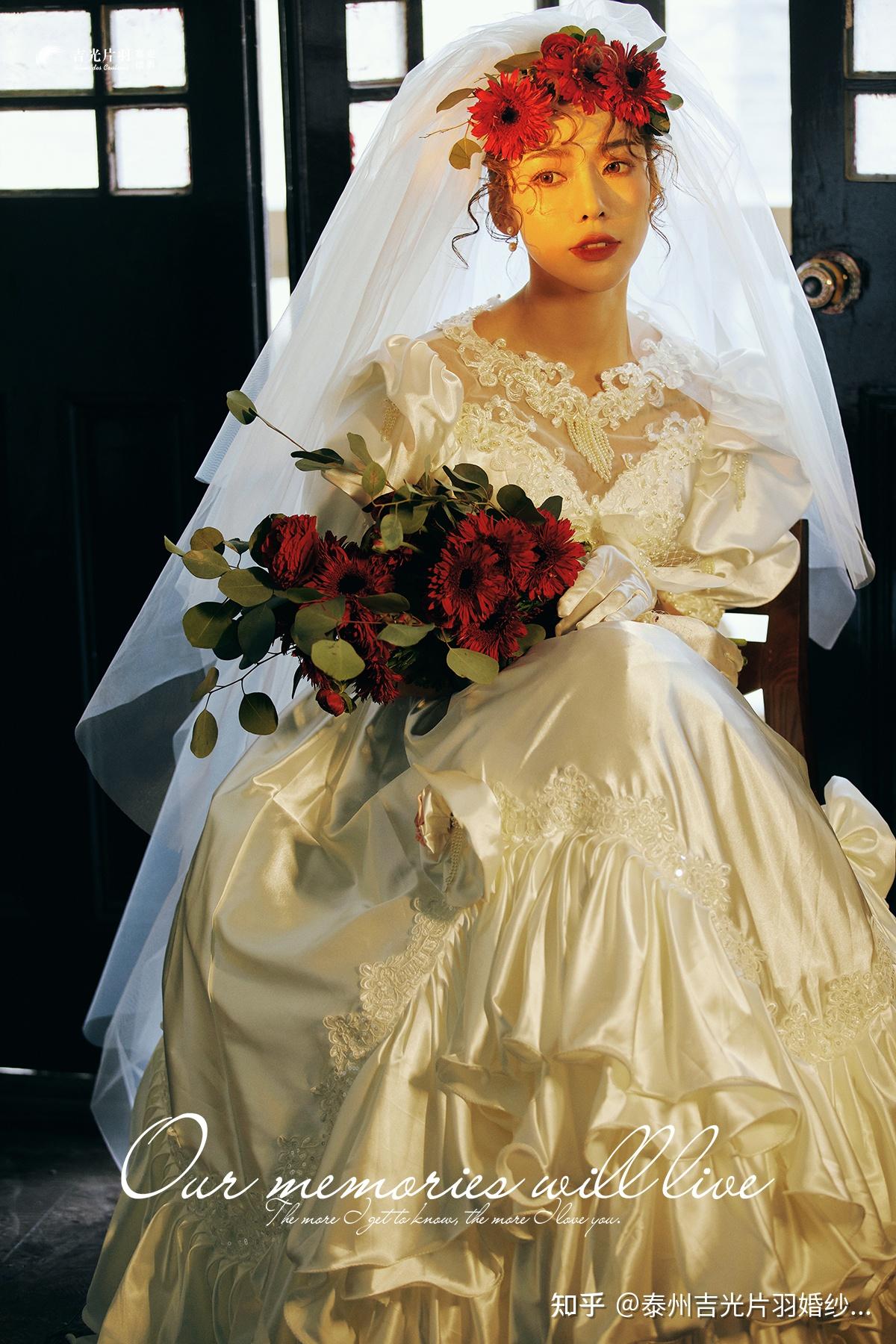 吉光片羽法式复古婚纱照自带的优雅浪漫