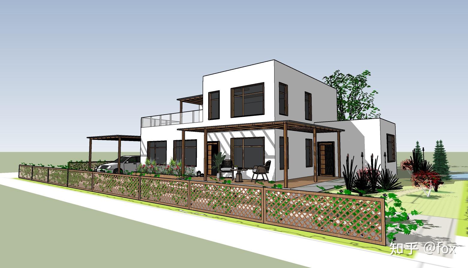 田园别墅设计 plan facade