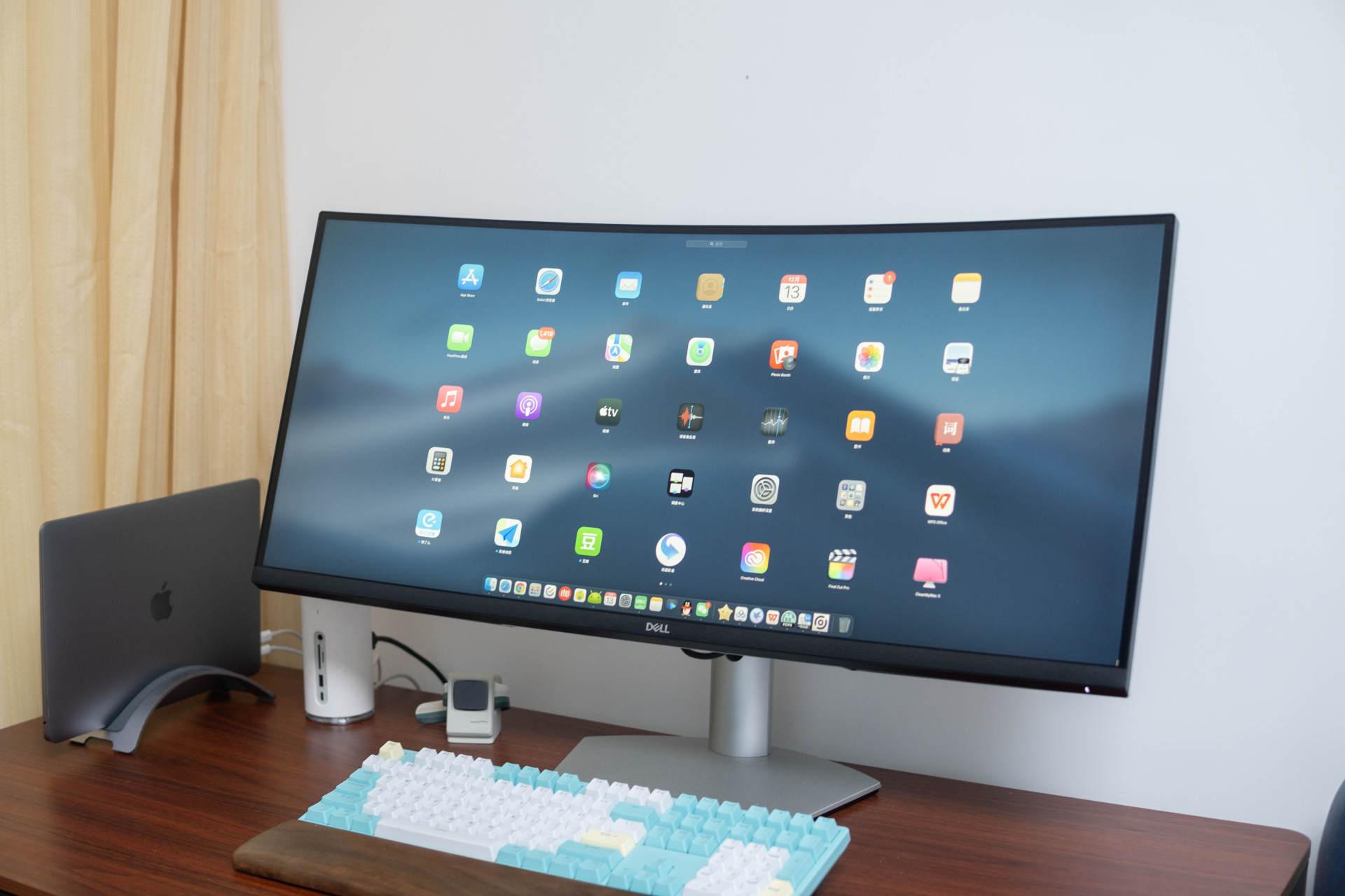 34寸曲面带鱼屏带来的桌面新升级,戴尔s3422dw高颜值更好用