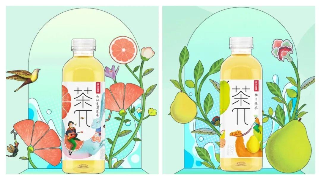 01,农夫山泉「茶π」上市900ml畅饮装新口味