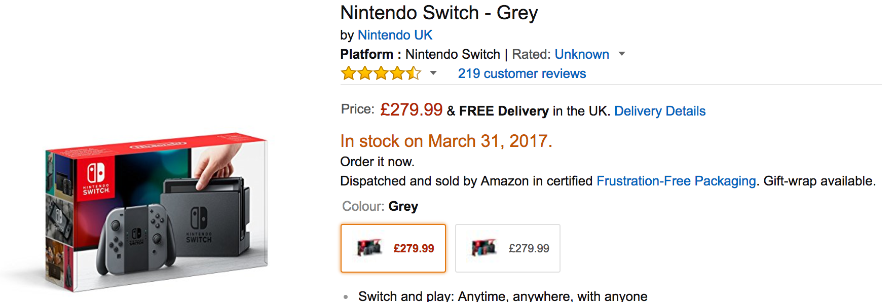 玩意儿 英亚预购原价nintendo Switch 了 3 月31 发货 知乎 玩意儿 英亚预购原价nintendo Switch 了 3 月31 发货 知乎