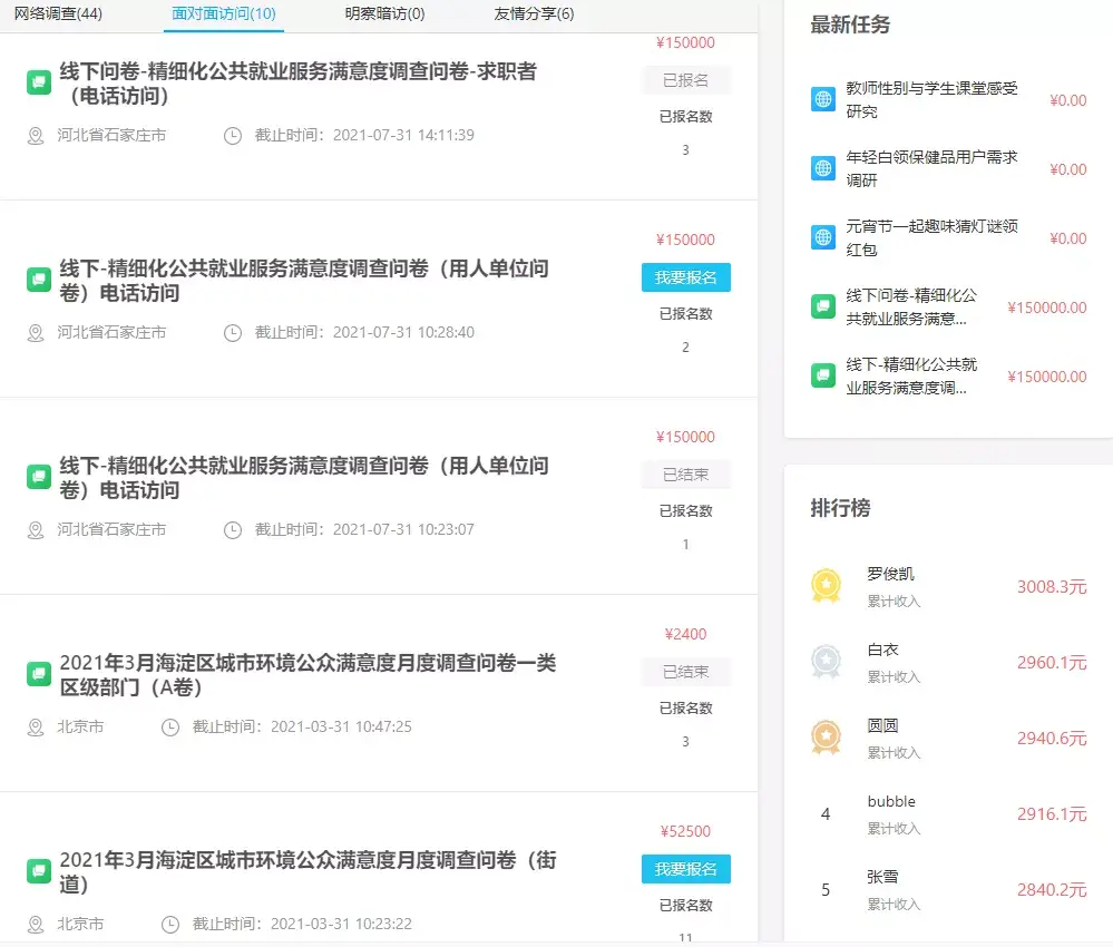 调研工厂调研任务发布公告第二期