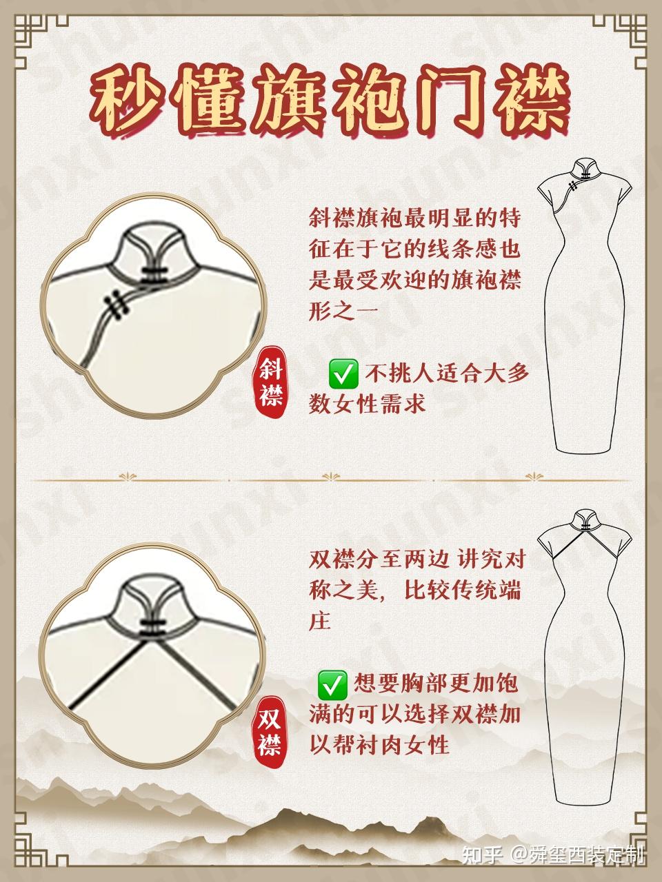 旗袍干货📝门襟怎么选 - 知乎