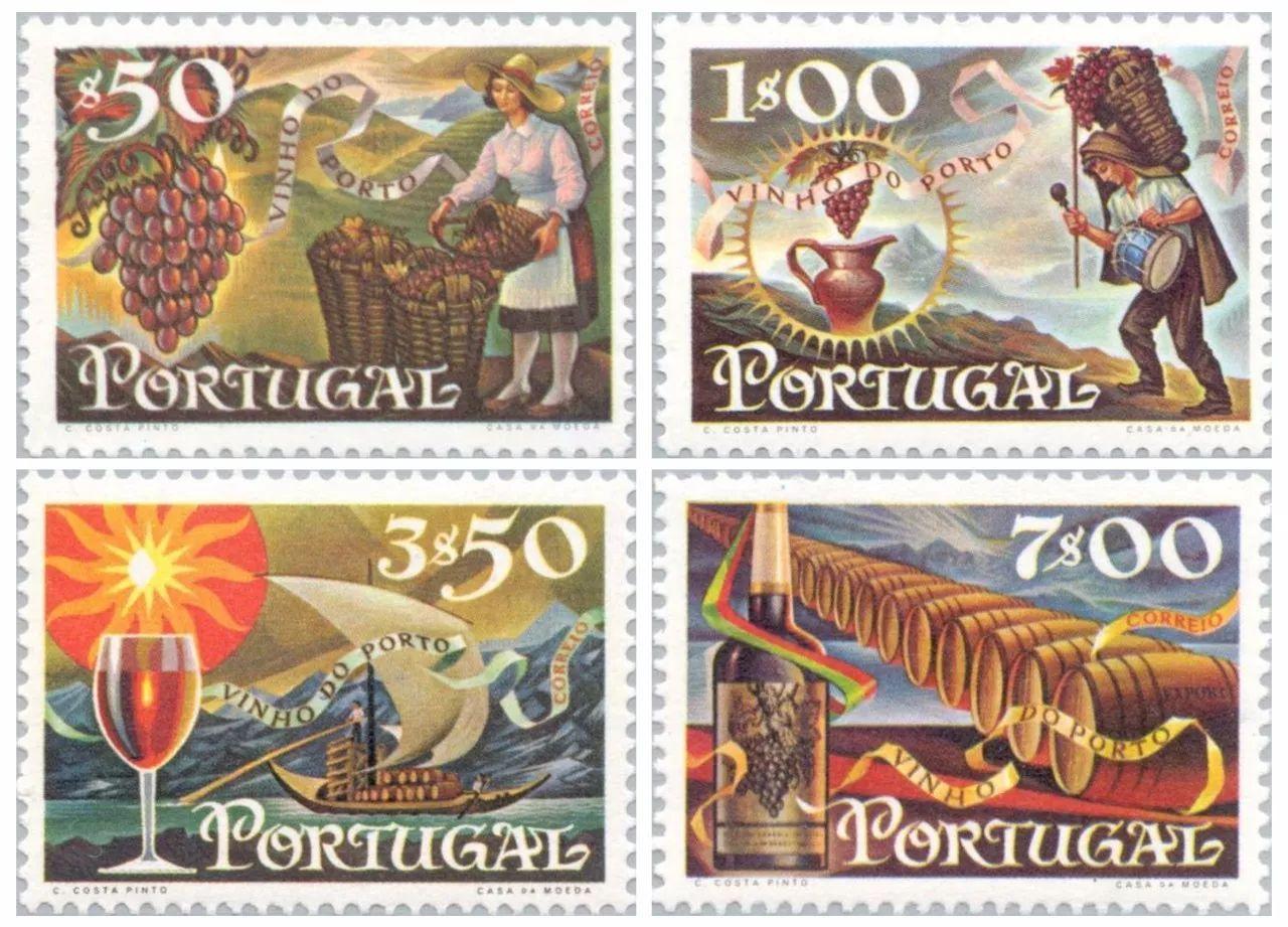 葡萄牙邮政非常喜欢发行葡萄酒邮票……葡萄牙古代葡萄园世界文化遗产