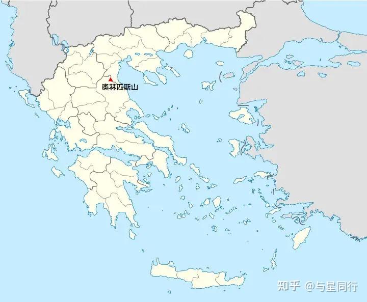 奥林匹斯山地图图片