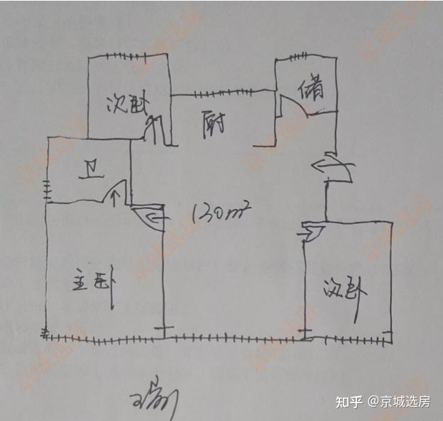 北京瑞府手绘版户型图独家发布来做二环的主人吧