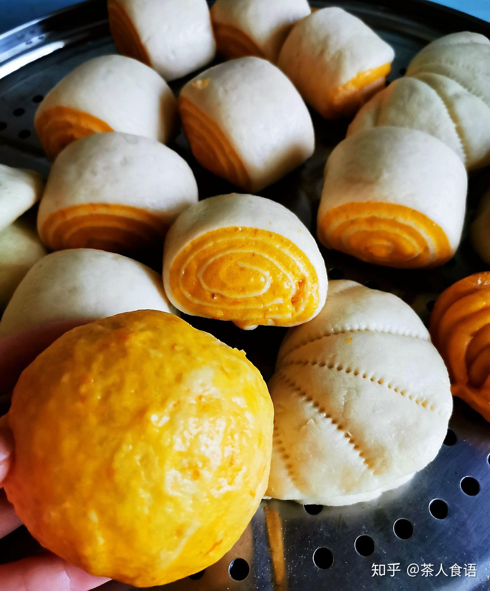 南瓜馍白中金黄香百里一锅花馍醉心尖