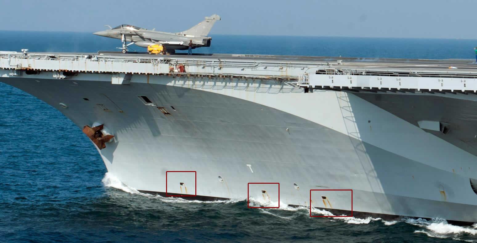 003航母分析长度吨位讨论13米吃水可信下