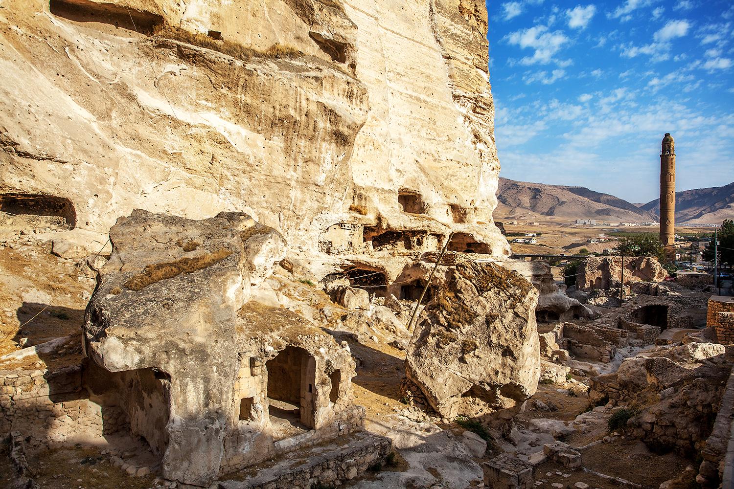在土耳其和叙利亚边境看底格里斯河蔓延