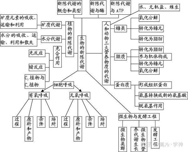 高三生物一轮复习总结 知识全面 包含所有考点 可收藏打印 知乎