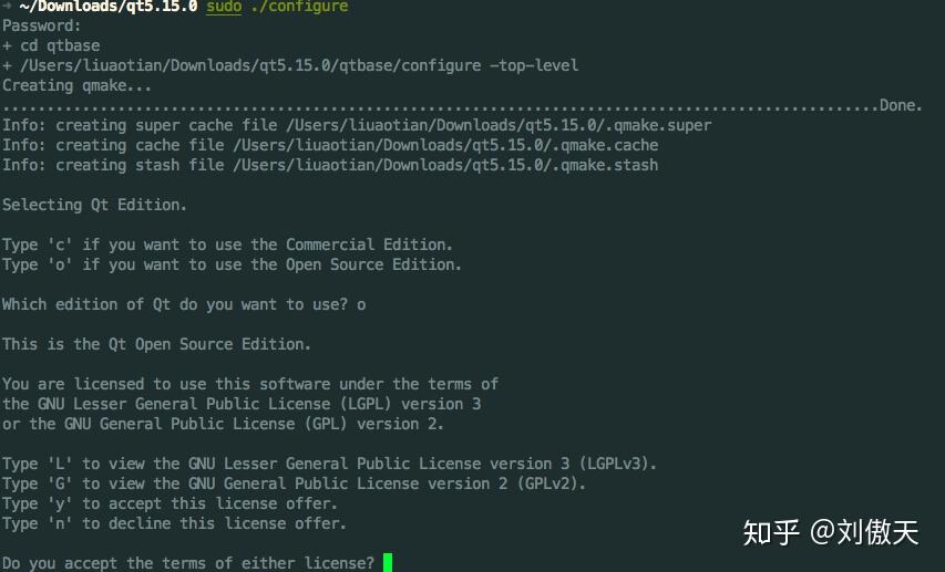 [Qt] Mac平台安装最新版qt的方法（源码编译） 刘傲天 知乎