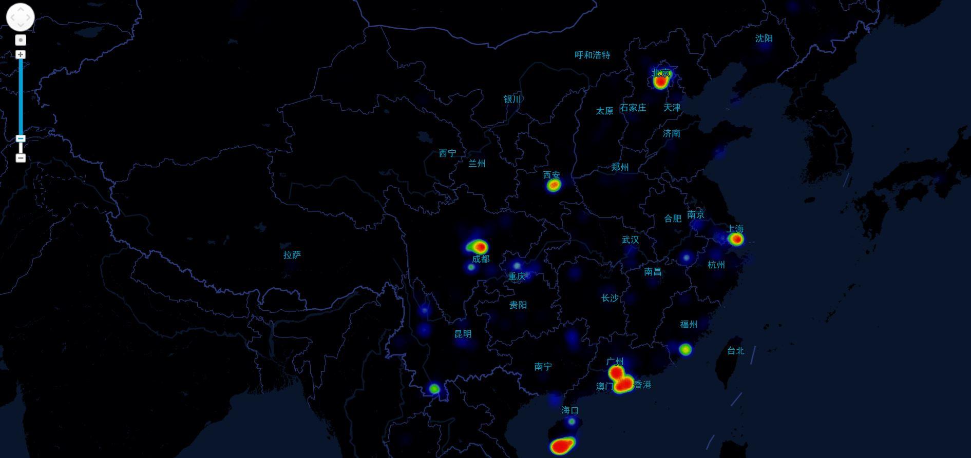 高德heatmap官方文檔可參考:熱力圖-圖層-示例中心-地圖 js api