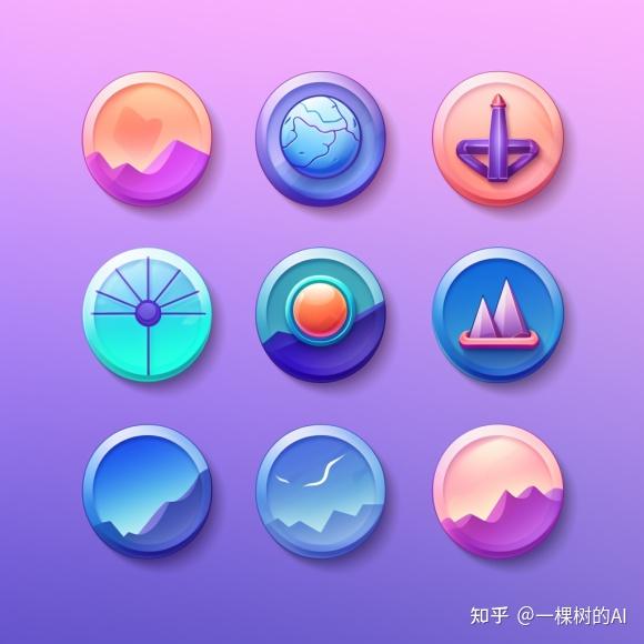 midjourney:17个 令人着迷的UI图标创作灵感,打造吸引眼球的设计 - 知乎
