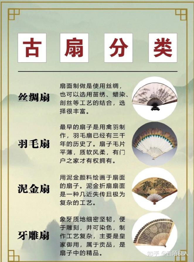 你知道我国古代扇子有多少种类吗? - 知乎
