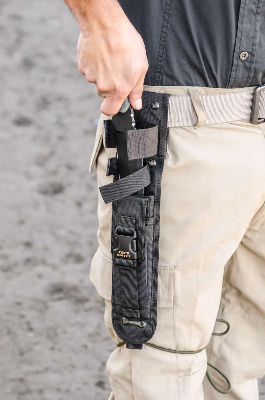 tops阿拉斯加捕鲸叉美洲制刀工艺与现代特种部队用刀融合