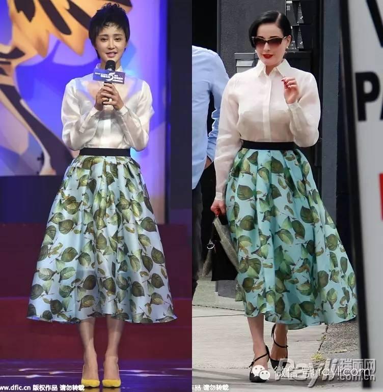 范冰冰和世界第一脱衣舞娘dita，竟然“撞衫”同一位中国设计师 知乎 