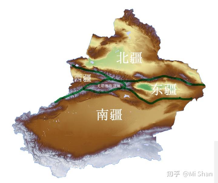 新疆盆地位置图片