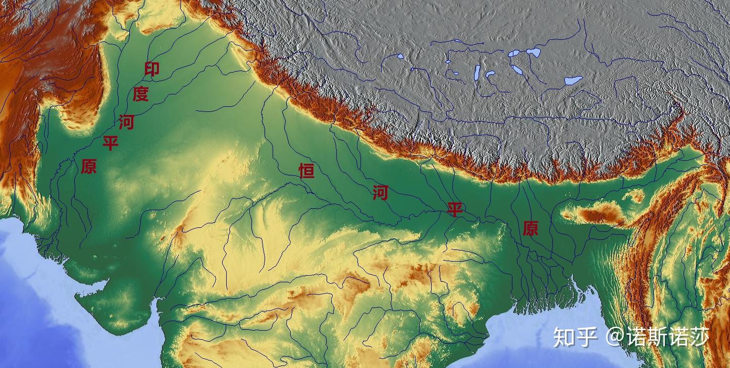 恒河流经地形区图片