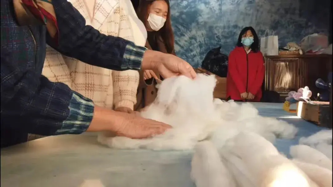 棉花做成布的过程图片