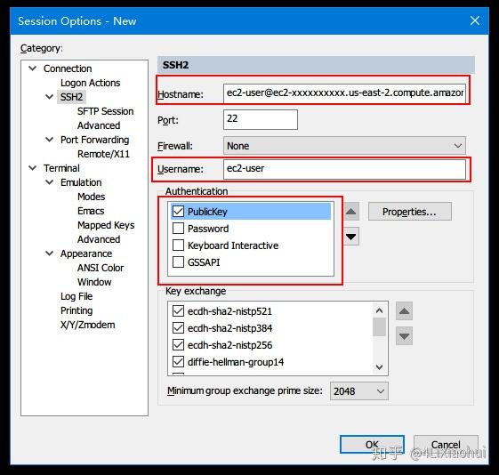  SecureCRT Amazon EC2 Linux AMI 