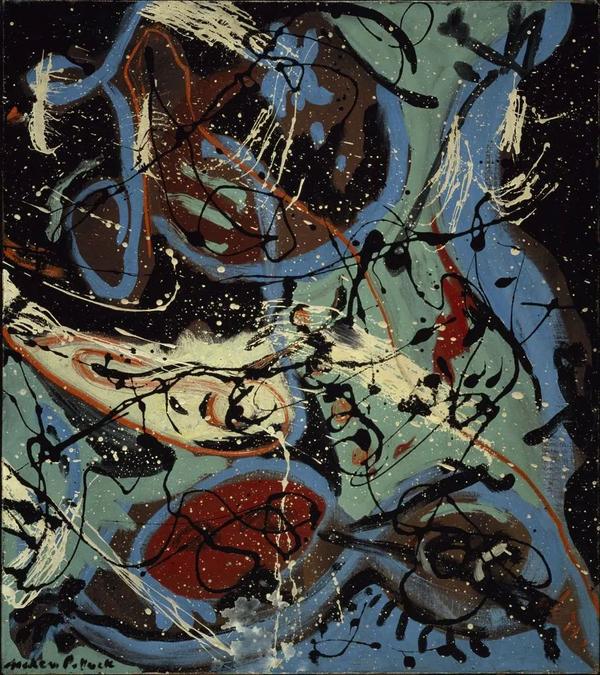 Jackson Pollock 杰克逊·波洛克丨早期的抽象表现主义大师 知乎 7324