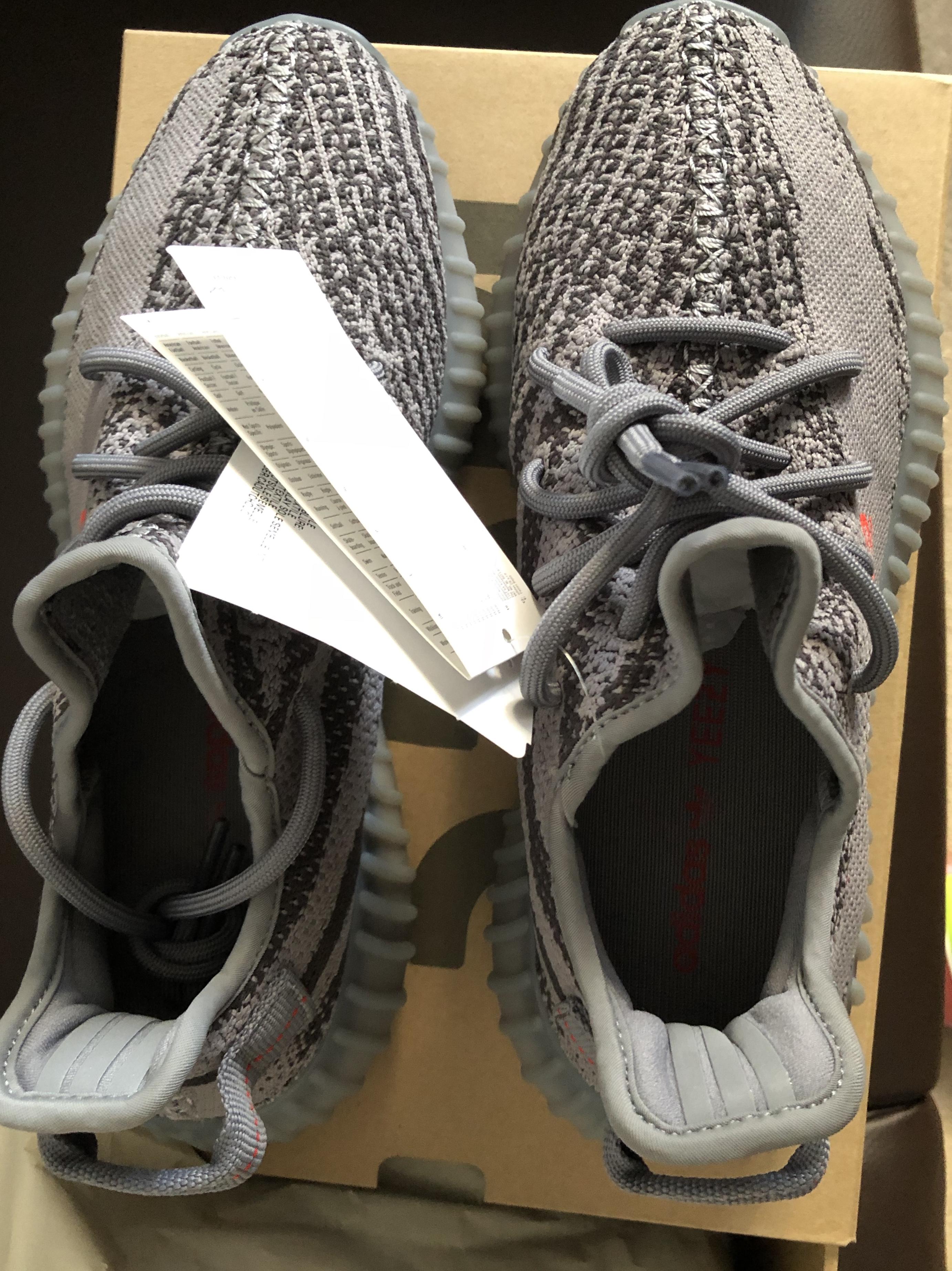 新灰橙yeezyboost350belugav2uksize7