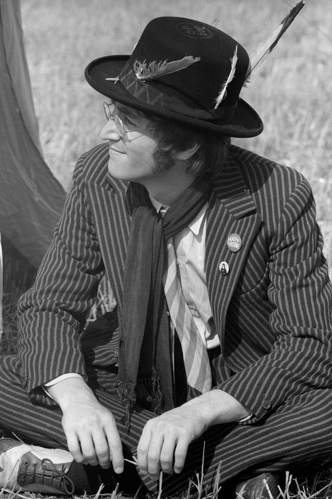 约翰列侬发型图片