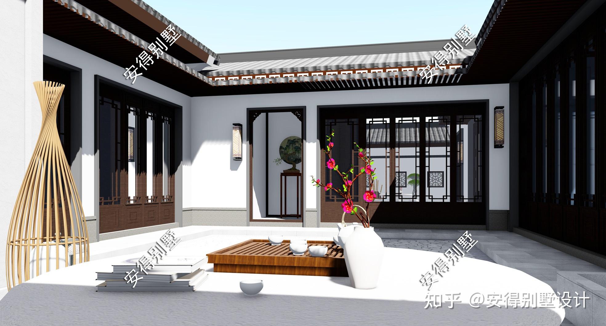 9款中式合院别墅,有宅有院,最美乡村住宅! - 知乎