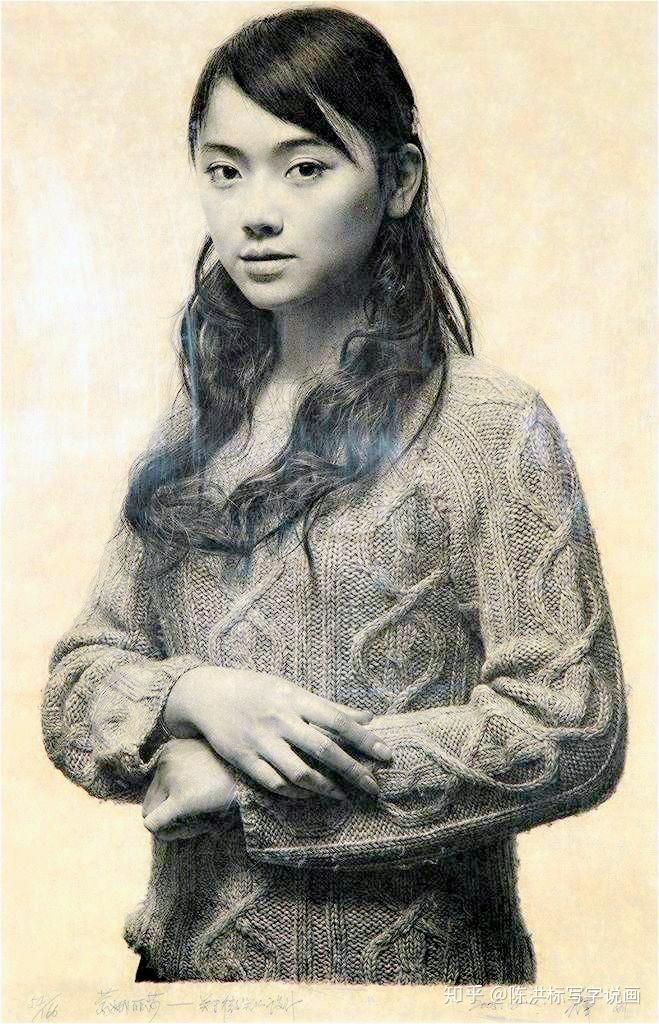 冷军画了一年多,以罗敏为原型的油画《小罗》引起了轰动,并获得第四届