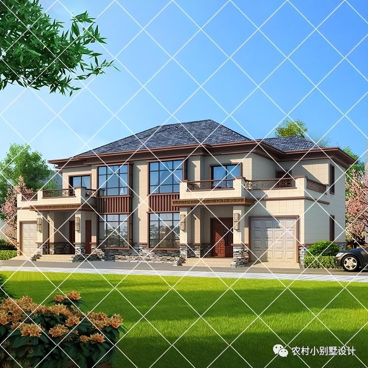 兄弟双拼别墅怎么建比较划算,24套农村双拼自建房别墅省钱又有面子 - 知乎