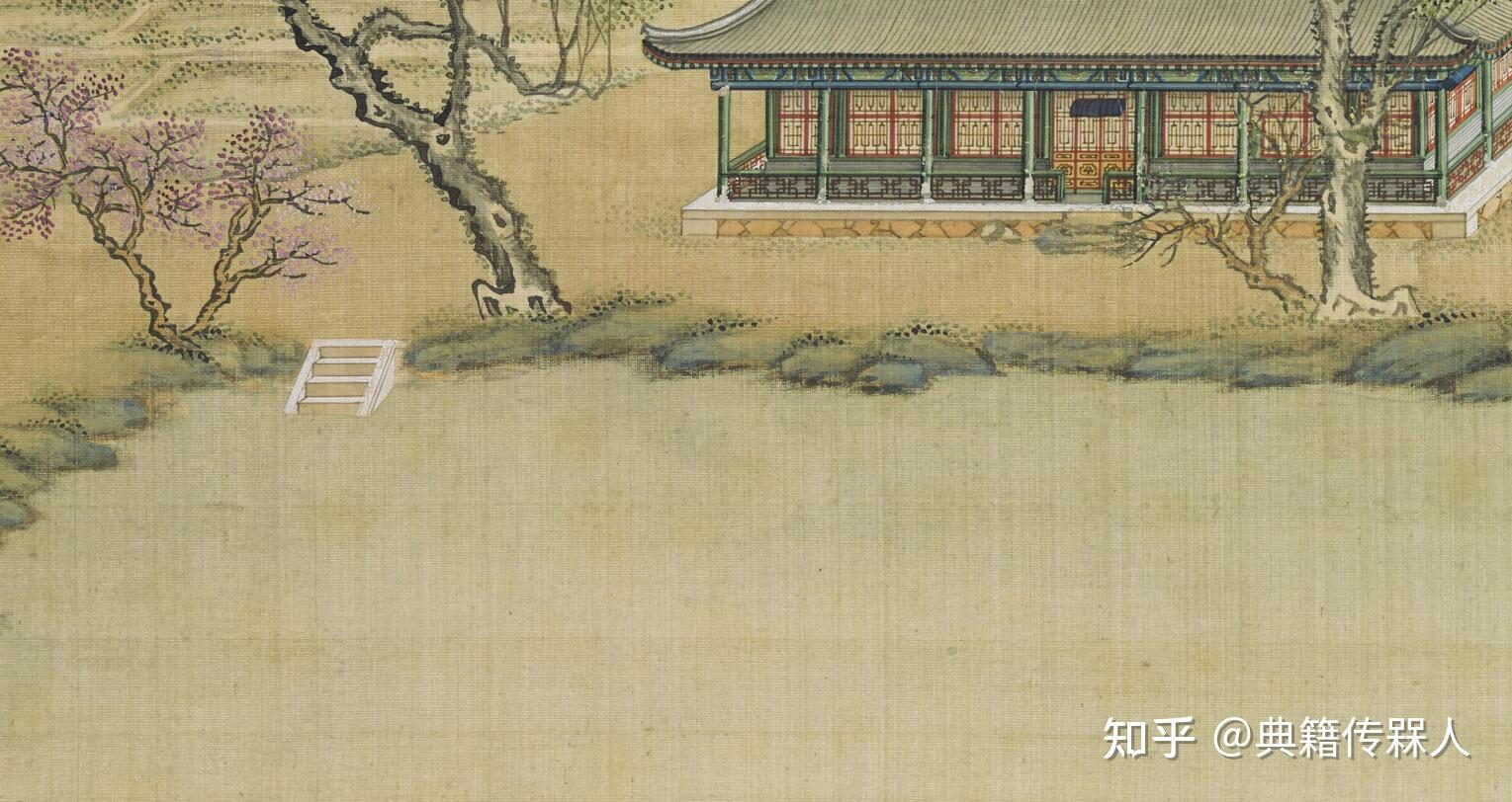 圆明园中镌刻名画耕织图的澹泊宁静