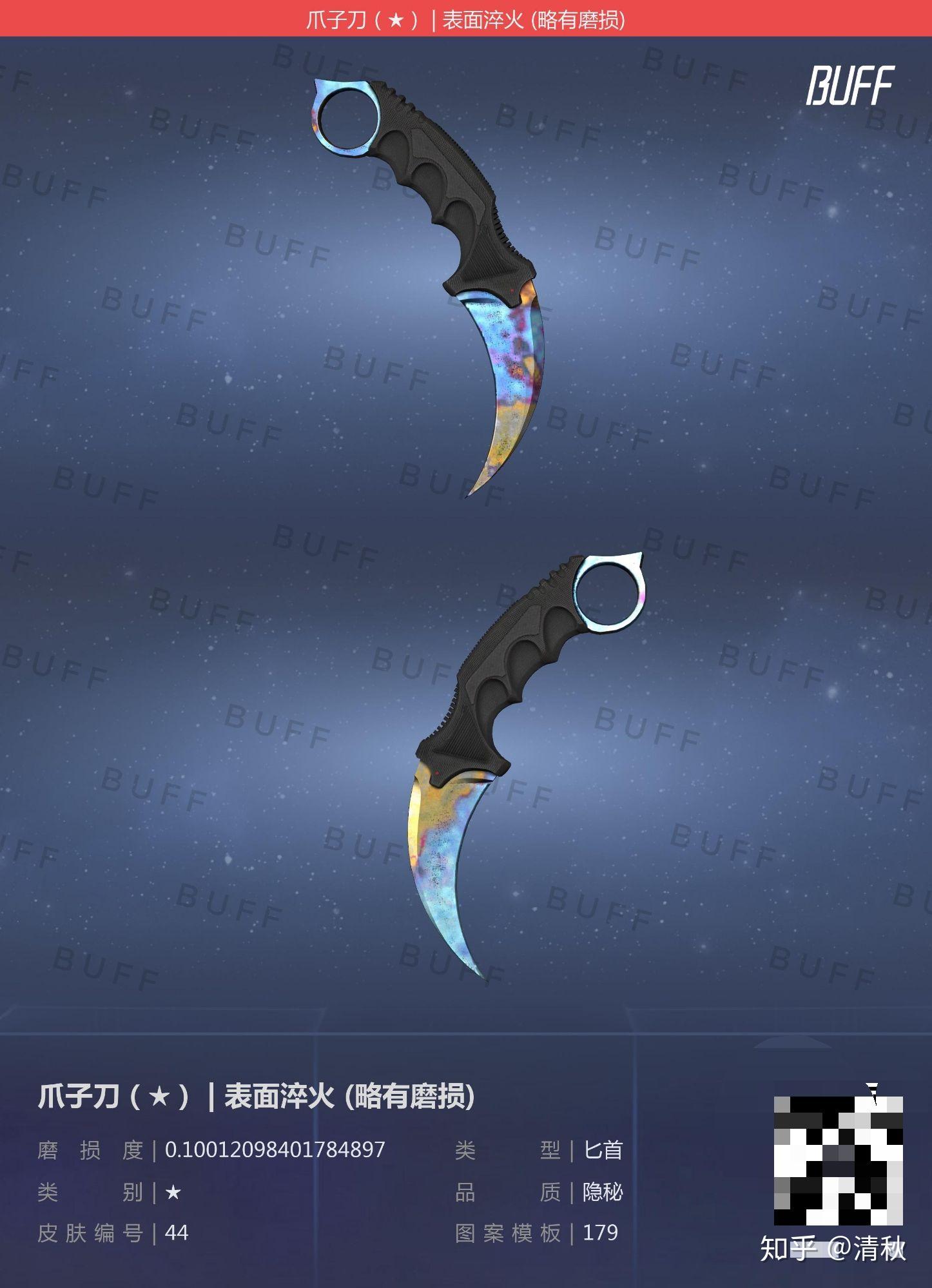 各位帮我预测一下这个淬火爪子刀多少钱