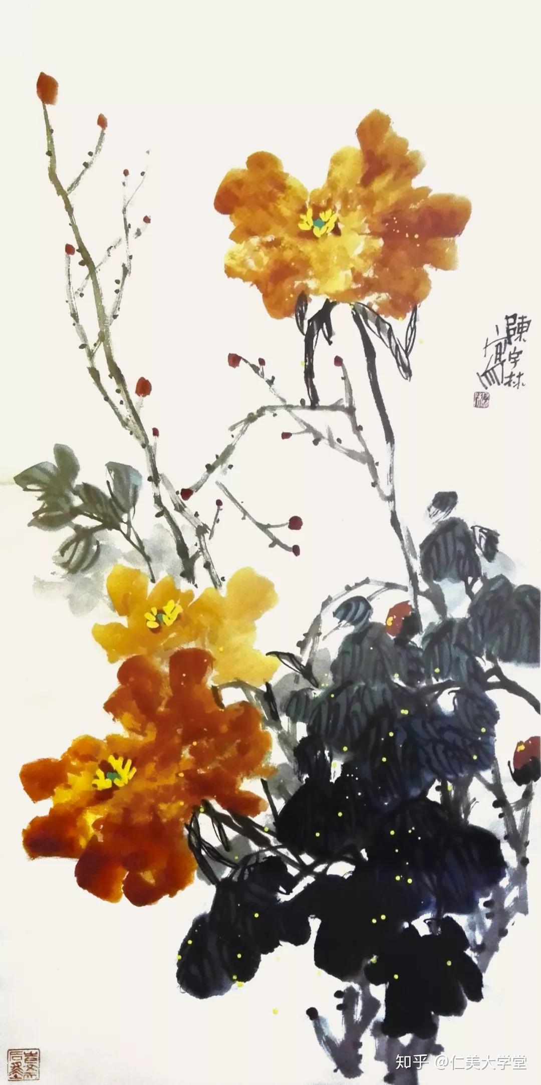 陈宇林写意花鸟画欣赏有风格有态度