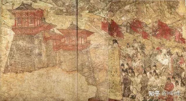 唐懿德太子墓壁画《阙楼·仪仗图》 - 知乎
