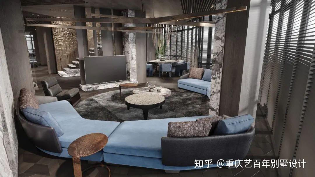 348㎡轻奢高级灰空间,超有范儿~丨别墅大宅平层跃层洋房全案室内装饰装修设计施工案例实景作品 - 知乎