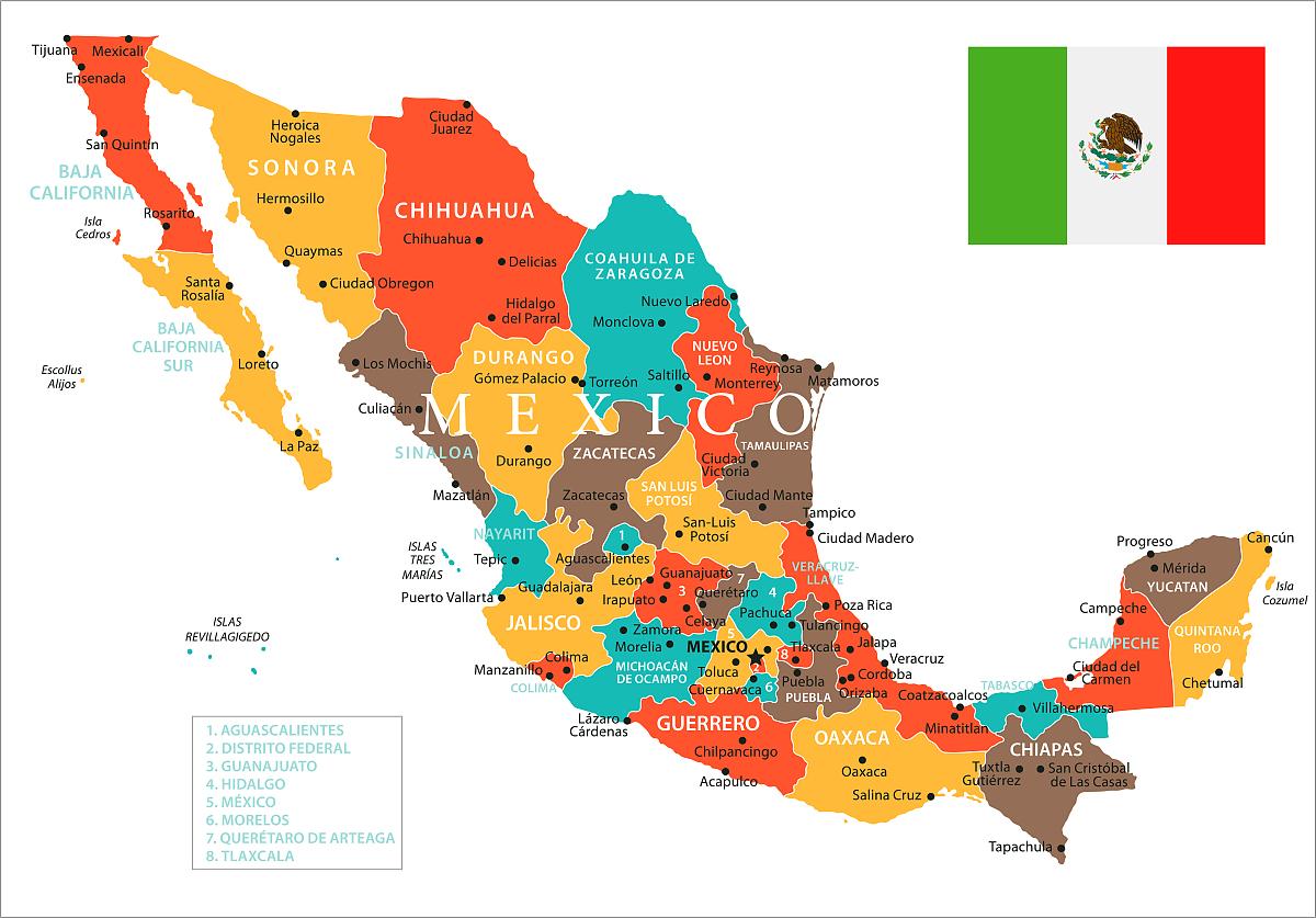 墨西哥首都地图图片