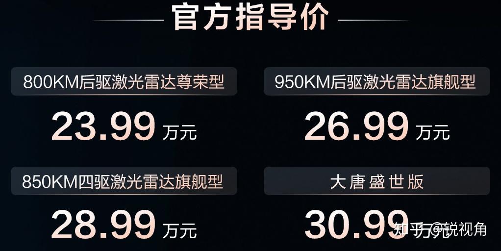 大唐EV以23.99万起售出征,比亚迪要给全尺寸旗舰SUV立规矩