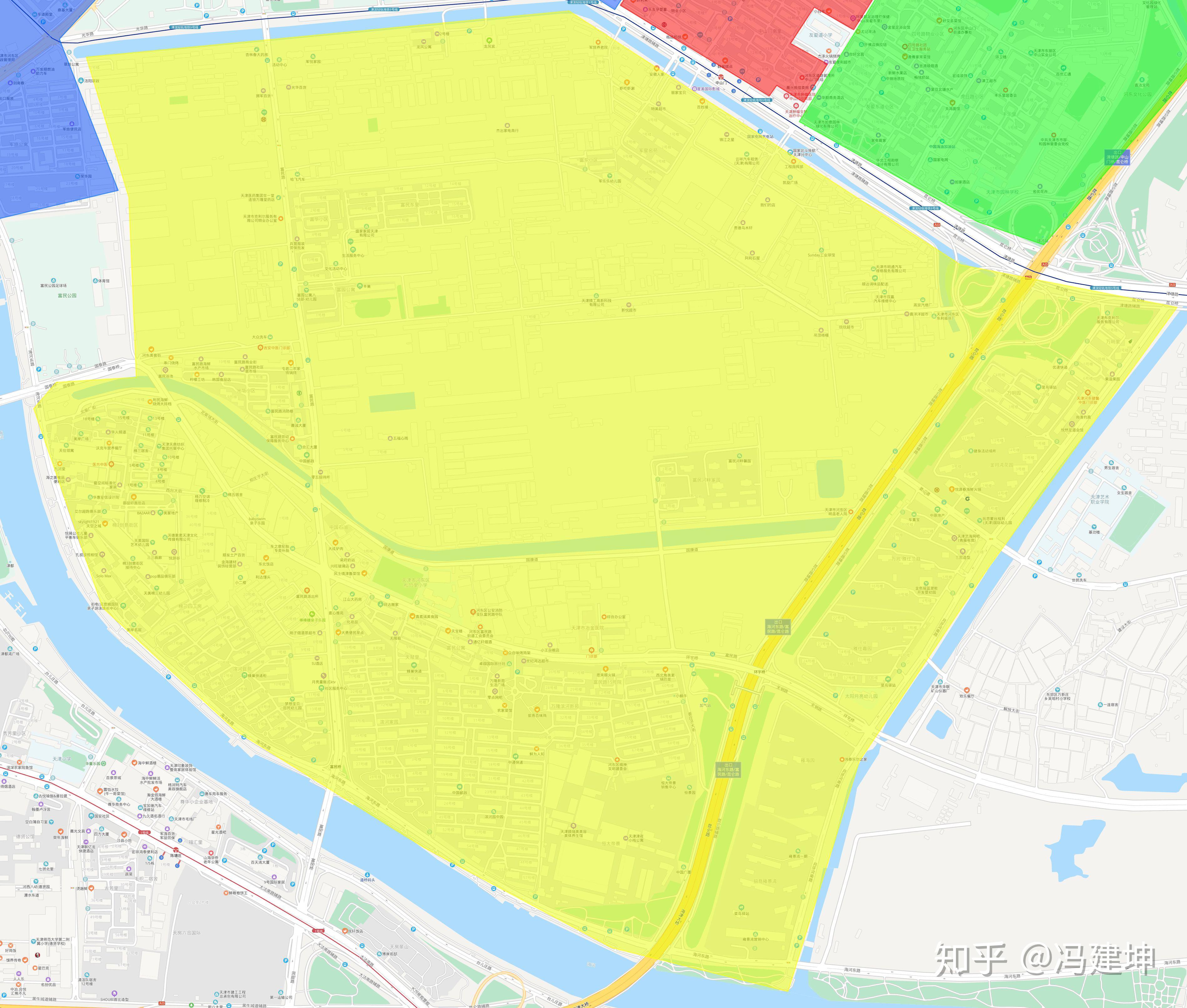 天津市详细学区分布图第一弹河东区更新版