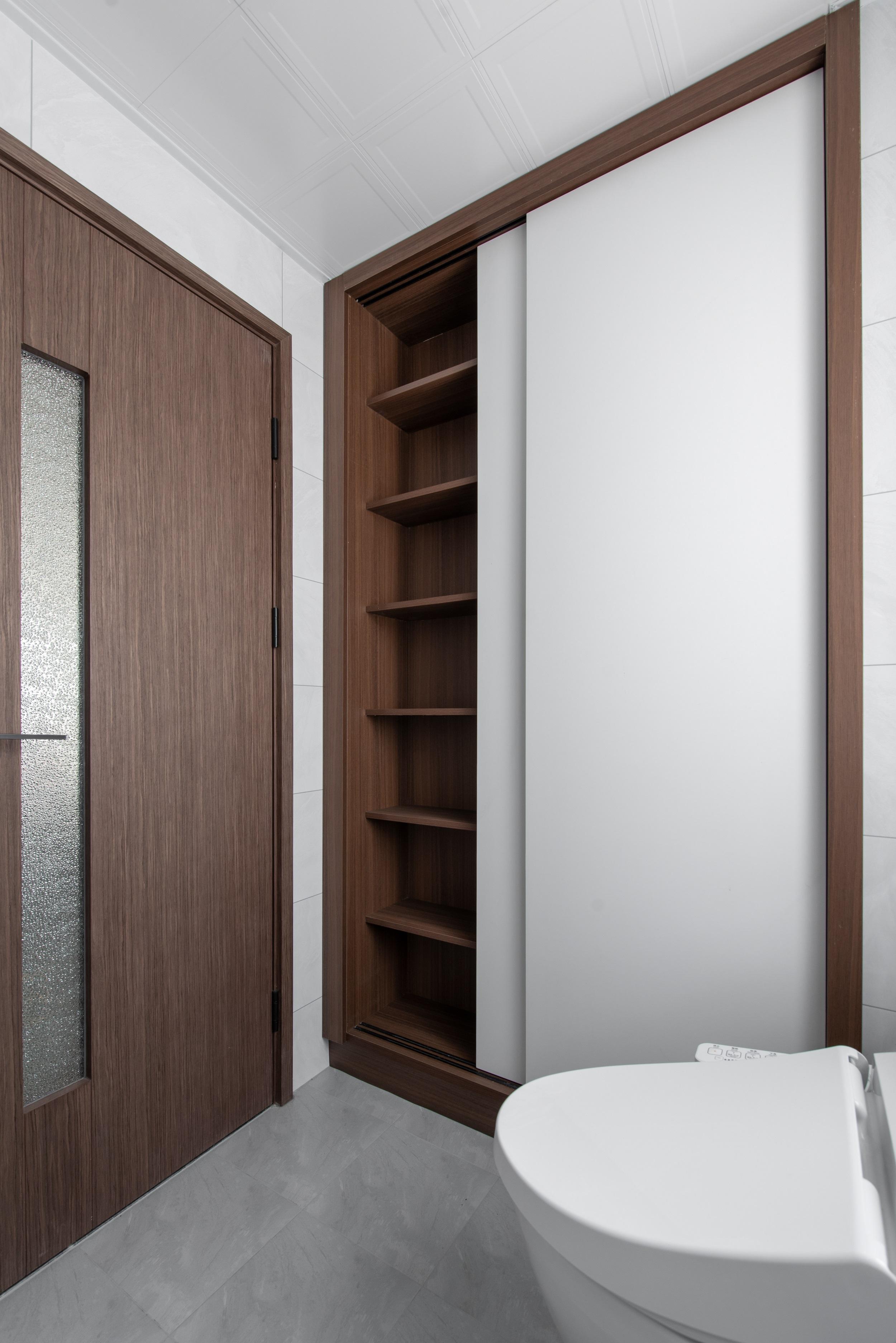 160㎡四室新中式风隐形门设计打造和谐三口之家