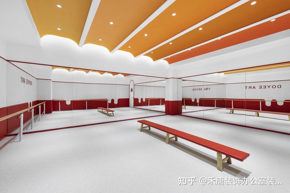 舞蹈培训学校装修设计 舞蹈培训教室装修效果图 - 知乎